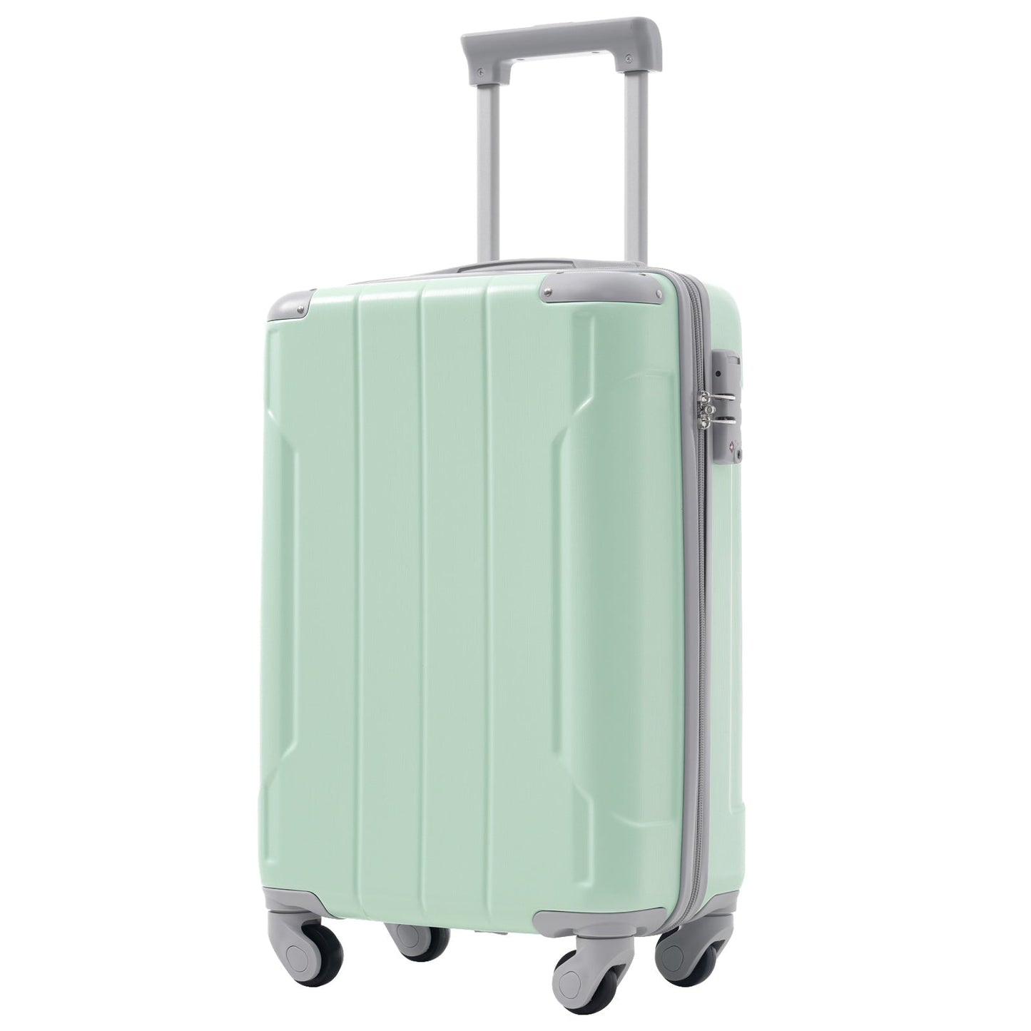 Luggage Set Black Brown ABS for travel organization