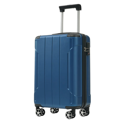 Luggage Set Black Brown ABS for travel organization