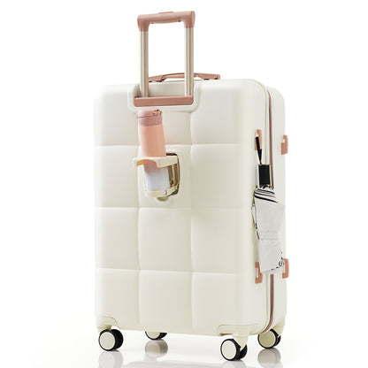 Luggage Set Light Gray ABS for travel organization