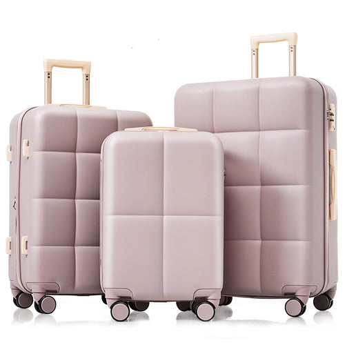 Luggage Set Light Gray ABS for travel organization