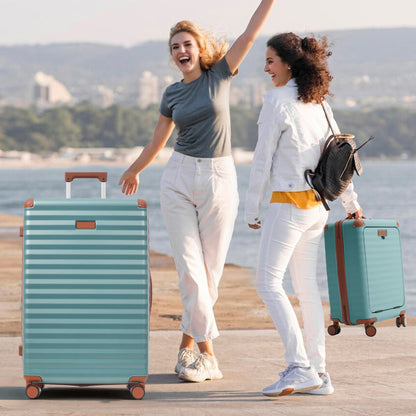5-Piece ABS Hardshell Carry-On Luggage Set with Spinner Wheels,