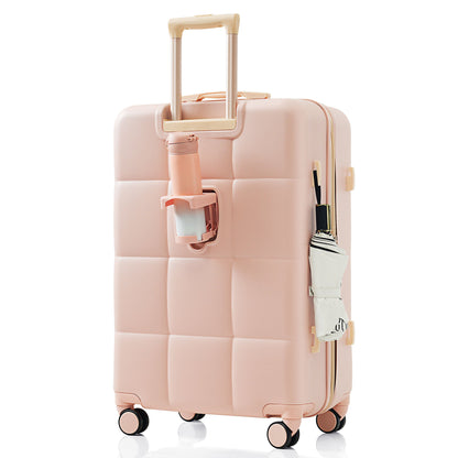 Luggage Set Light Gray ABS for travel organization
