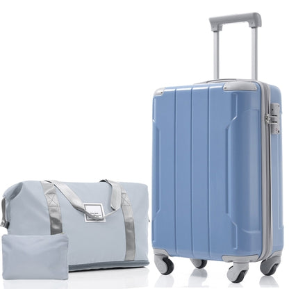 Luggage Set Black Brown ABS for travel organization