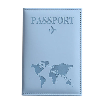 Passport Protection Cover PU Passport Clip Ticket Clip