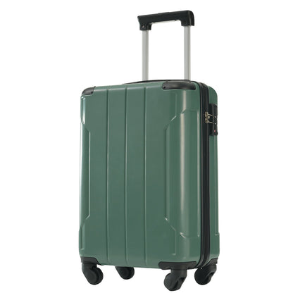 Luggage Set Black Brown ABS for travel organization