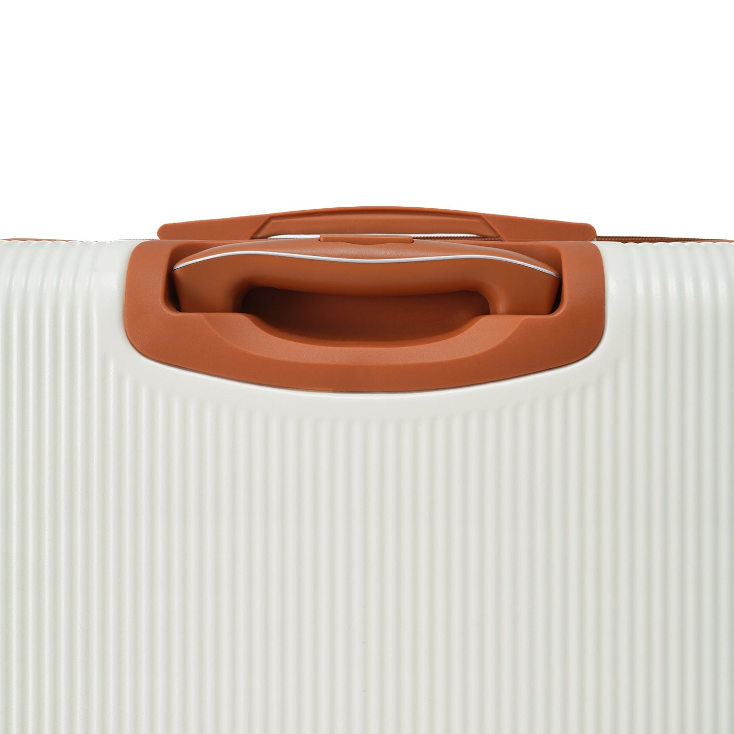 Black and Copper and Cream 3-Piece ABS Hardshell Carry-On Luggage Set