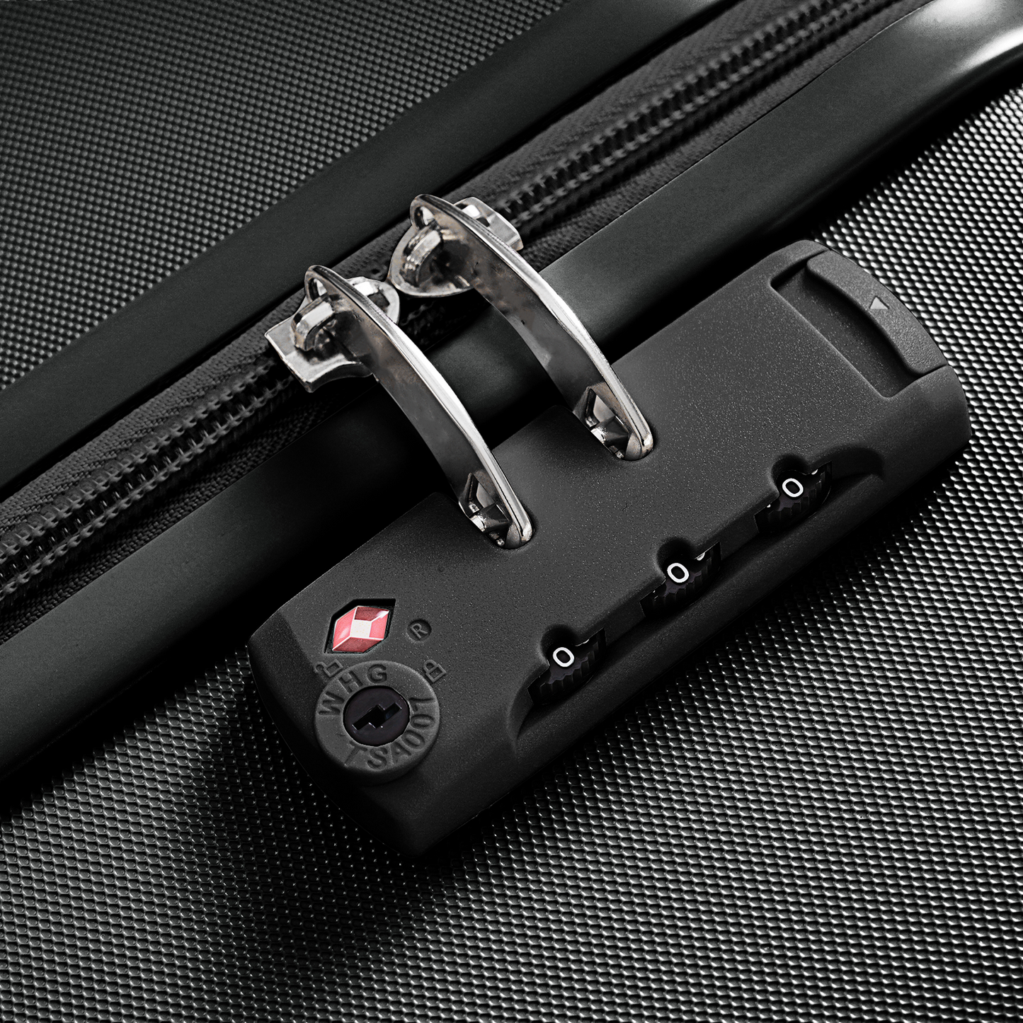 Luggage Set Light Gray ABS for travel organization