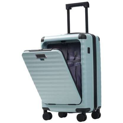 5-Piece ABS Hardshell Carry-On Luggage Set with Spinner Wheels,