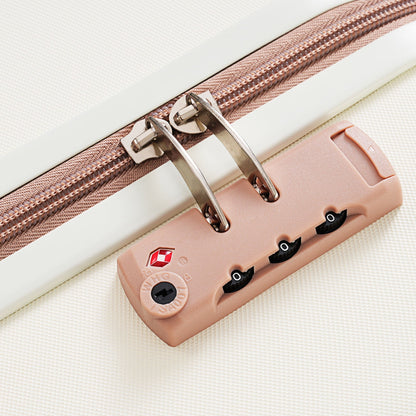 Luggage Set Light Gray ABS for travel organization