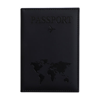 Passport Protection Cover PU Passport Clip Ticket Clip