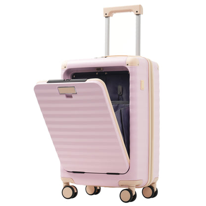 5-Piece ABS Hardshell Carry-On Luggage Set with Spinner Wheels,
