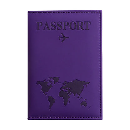 Passport Protection Cover PU Passport Clip Ticket Clip