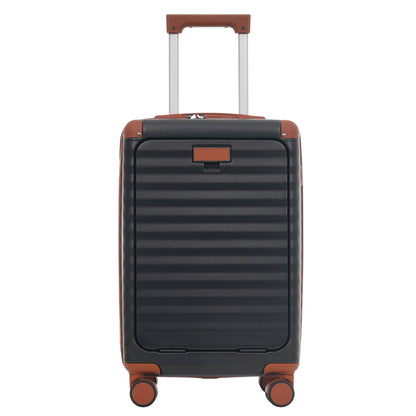5-Piece ABS Hardshell Carry-On Luggage Set with Spinner Wheels,