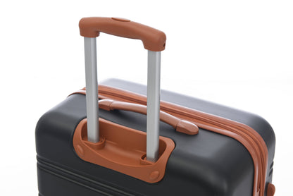 Luggage Set Brown+White ABS for travel organization