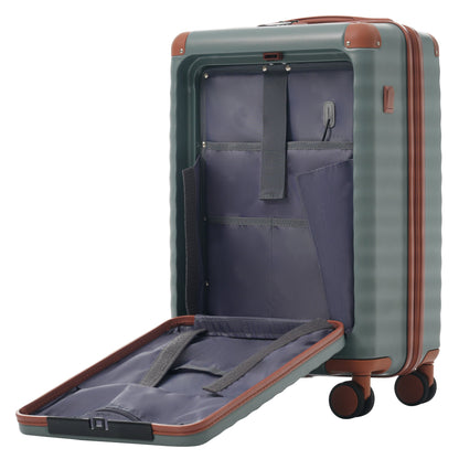 5-Piece ABS Hardshell Carry-On Luggage Set with Spinner Wheels,