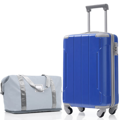 Luggage Set Black Brown ABS for travel organization