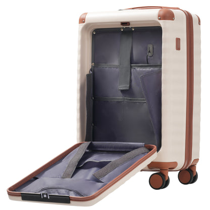 5-Piece ABS Hardshell Carry-On Luggage Set with Spinner Wheels,