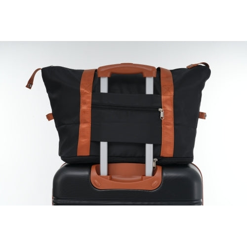 Luggage Set Brown+White ABS for travel organization