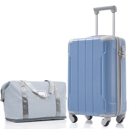 Luggage Set Black Brown ABS for travel organization