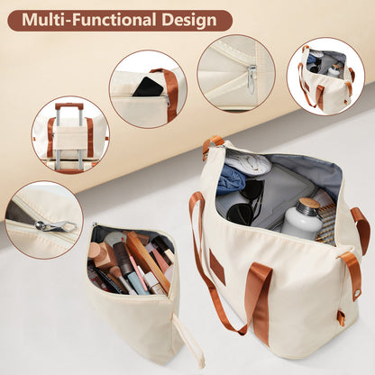 Luggage Set Black Brown ABS for travel organization