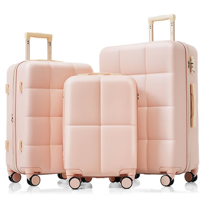 Luggage Set Light Gray ABS for travel organization