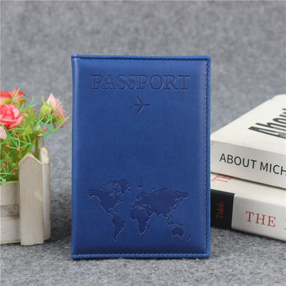PU Leather Passport Cover For Men & Women Organizer - Protective Card