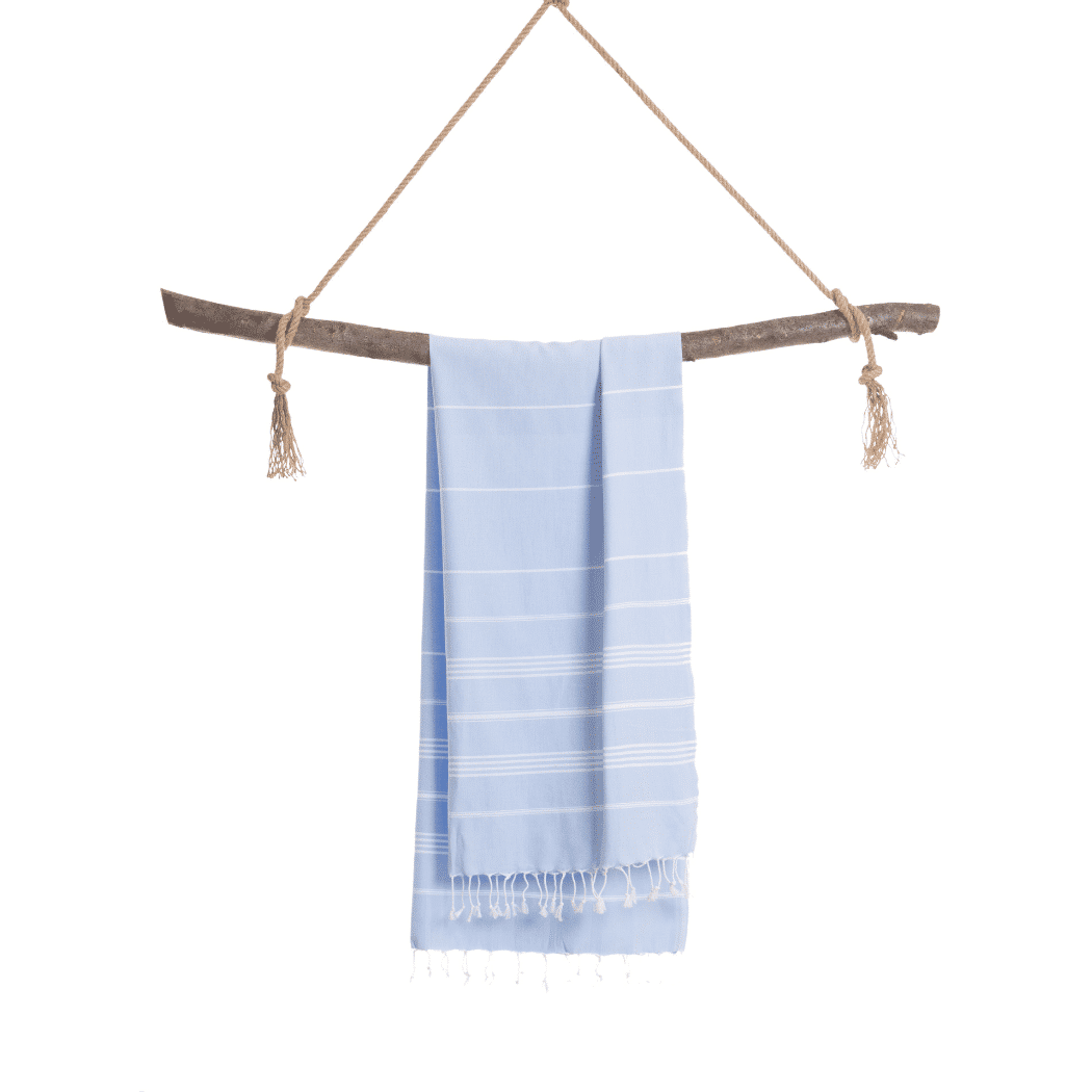 Beach Spa Turkish Hammam Towel Sultan Light Blue