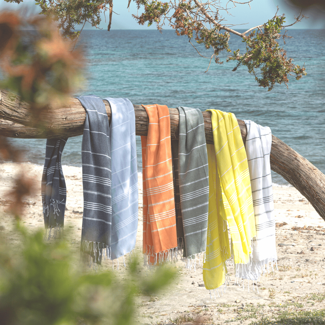 Beach Spa Turkish Hammam Towel Sultan Light Blue