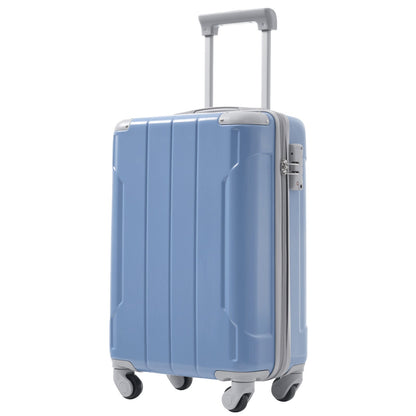 Luggage Set Black Brown ABS for travel organization