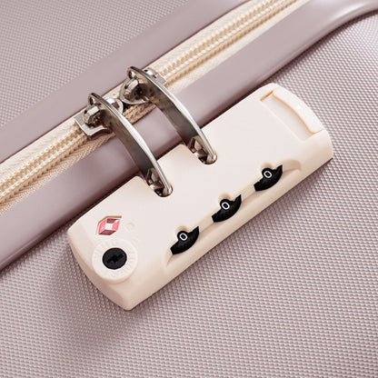 Luggage Set Light Gray ABS for travel organization