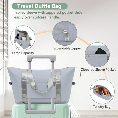 Luggage Set Black Brown ABS for travel organization
