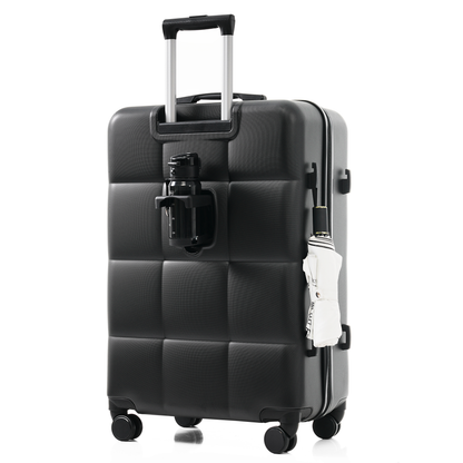 Luggage Set Light Gray ABS for travel organization