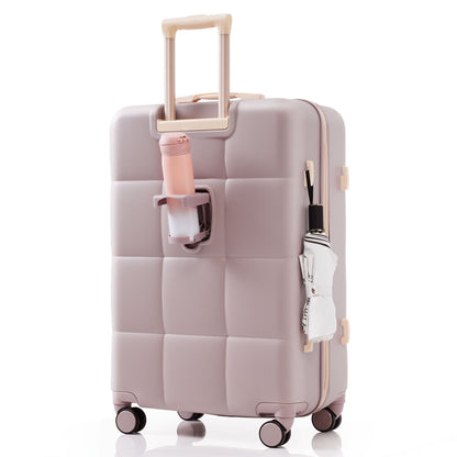 Luggage Set Light Gray ABS for travel organization