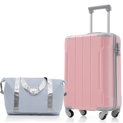 Luggage Set Black Brown ABS for travel organization