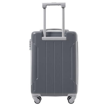 Luggage Set Black Brown ABS for travel organization