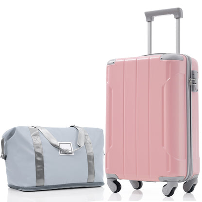 Luggage Set Black Brown ABS for travel organization