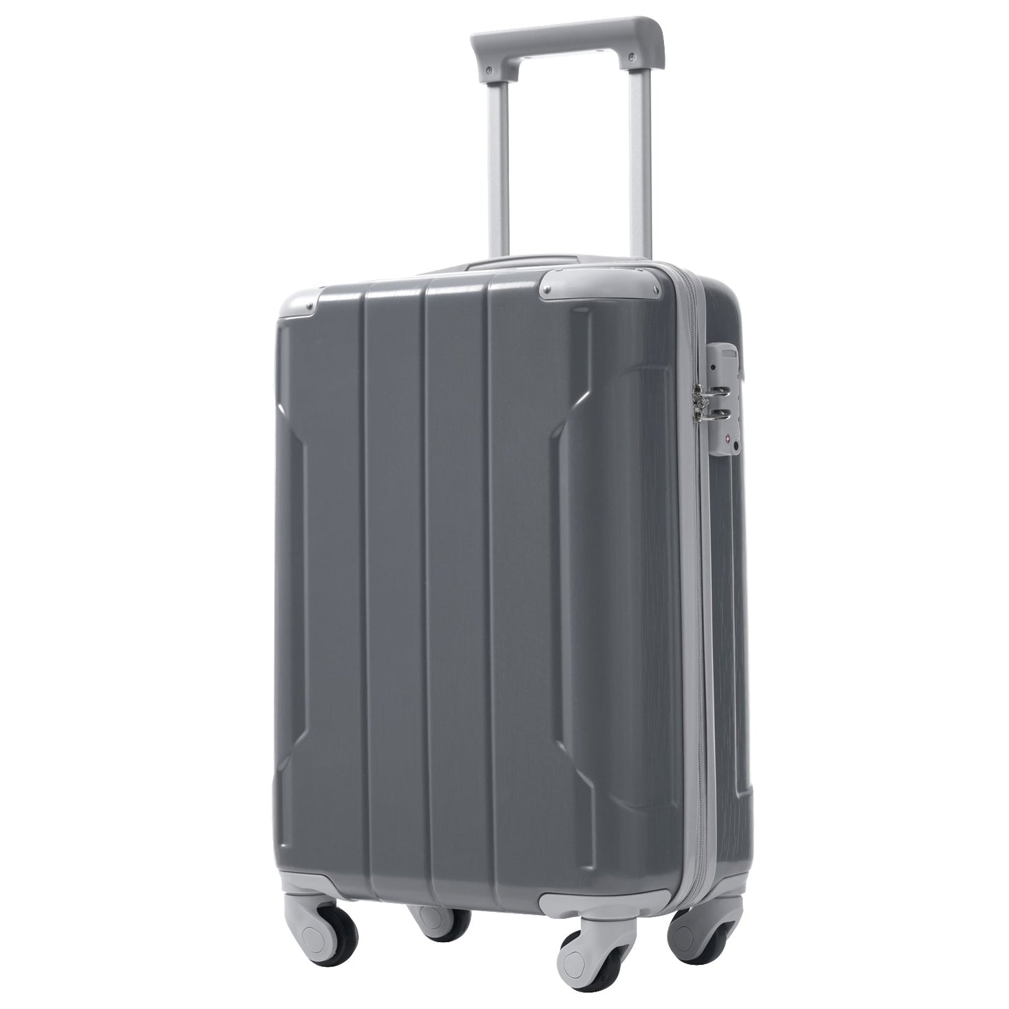 Luggage Set Black Brown ABS for travel organization