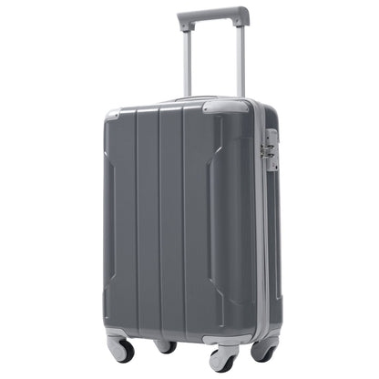 Luggage Set Black Brown ABS for travel organization
