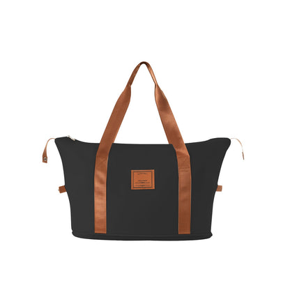 Luggage Set Black Brown ABS for travel organization